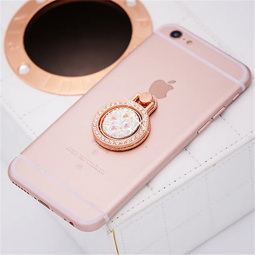 Luxury Crystal Rhinestone Diamond Ring Holder 360 Degree Rotation for all Smart Phone