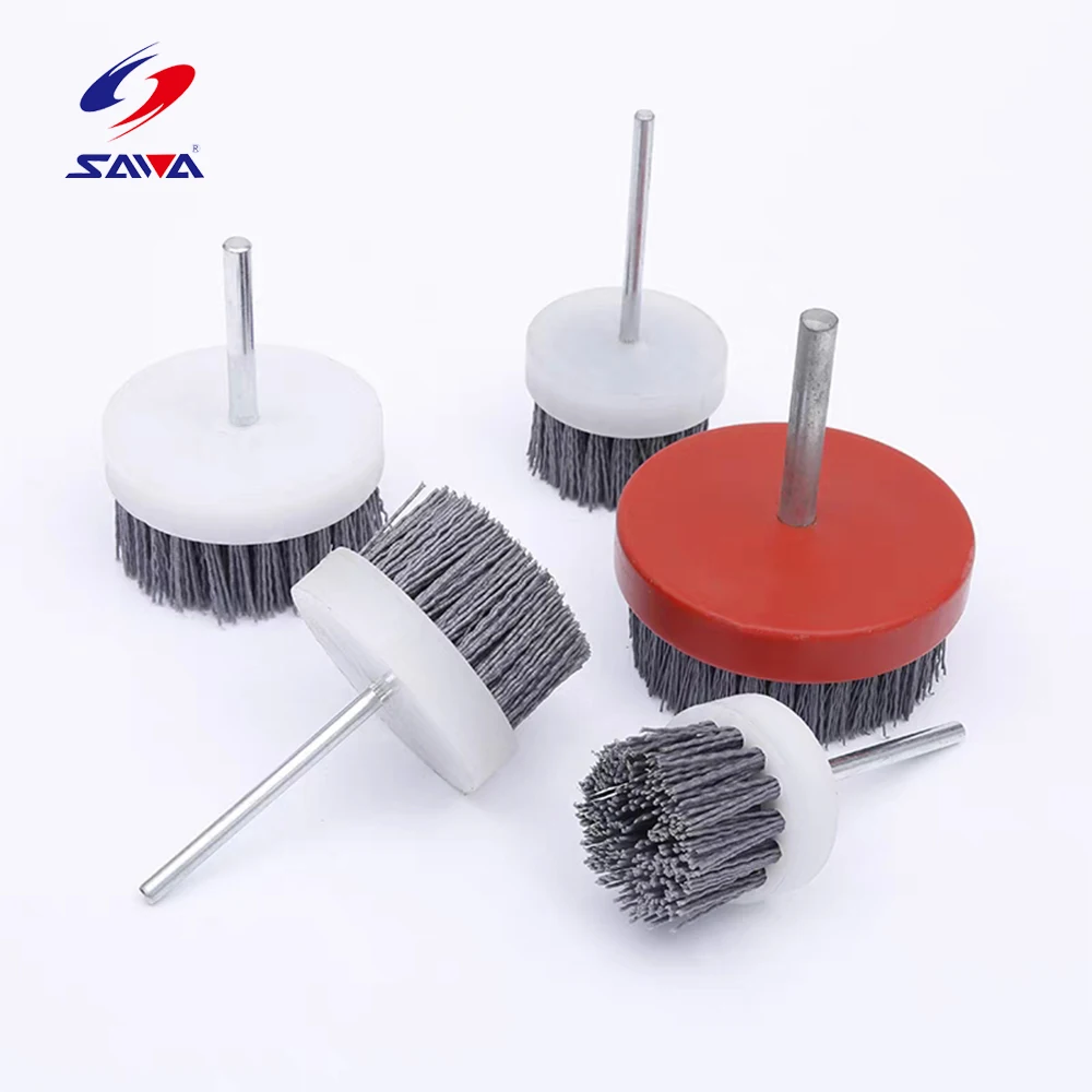 Industrial 60MM Custom Silicon Carbide Brush Polishing Tools For Granite Marble Floor Steel Wood
