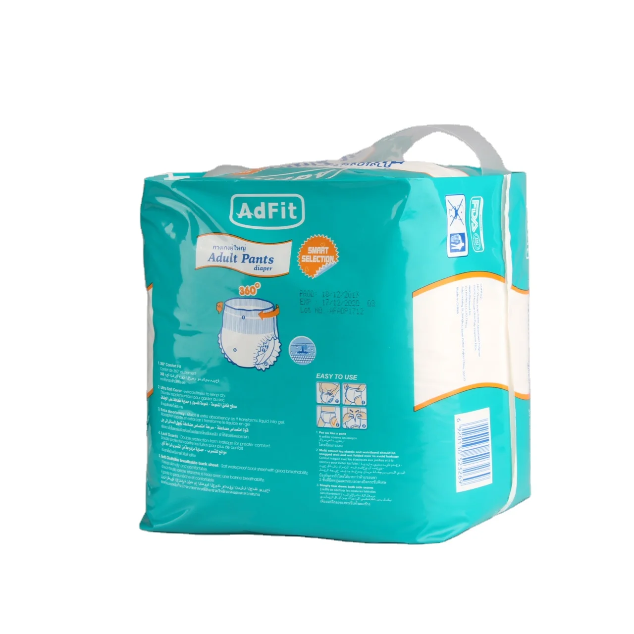 Adfit Wholesale Breathable OEM Adult Diaper Pull Up Super Thick Adult Diapers