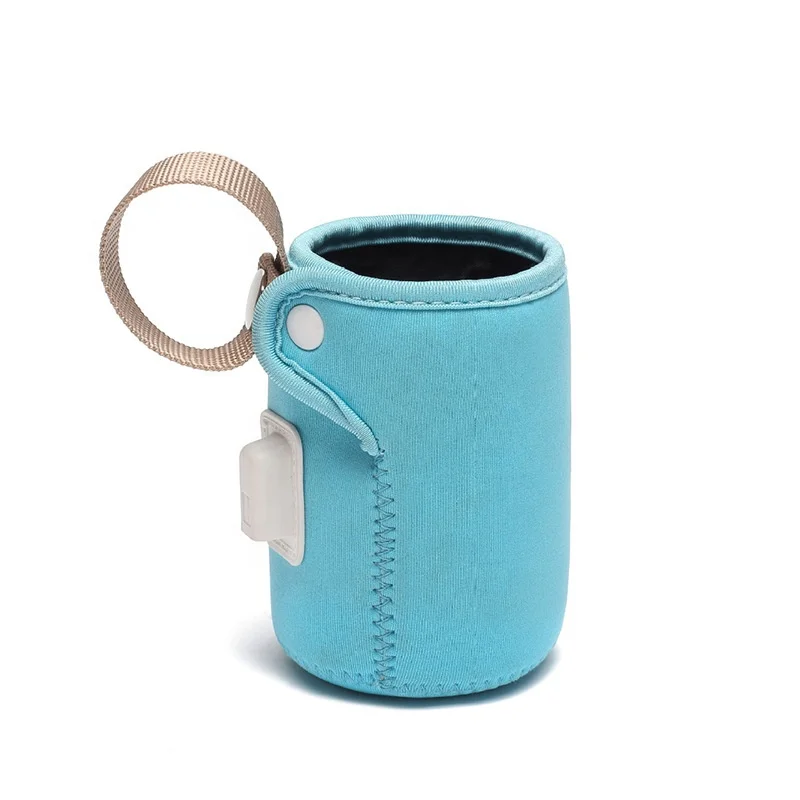 Portable Bottle Warmer Keeper USB Travel Bottle Warmer for Breast milk Neoprene Travel Car  Heated Baby Bottle Cooler Cover