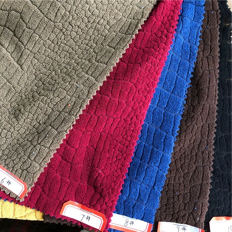 
Wholesale towel stretch jacquard knitting 002 fabric for upholstery bedding, towel, blankets,pillow 