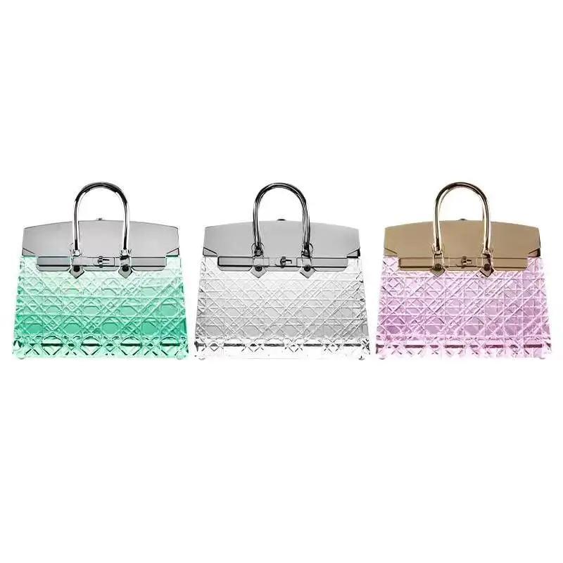 Modern Luxury Bedroom Portable charging mode Crystal  bag Table Lamp  decorative  for home villa hotel ornament