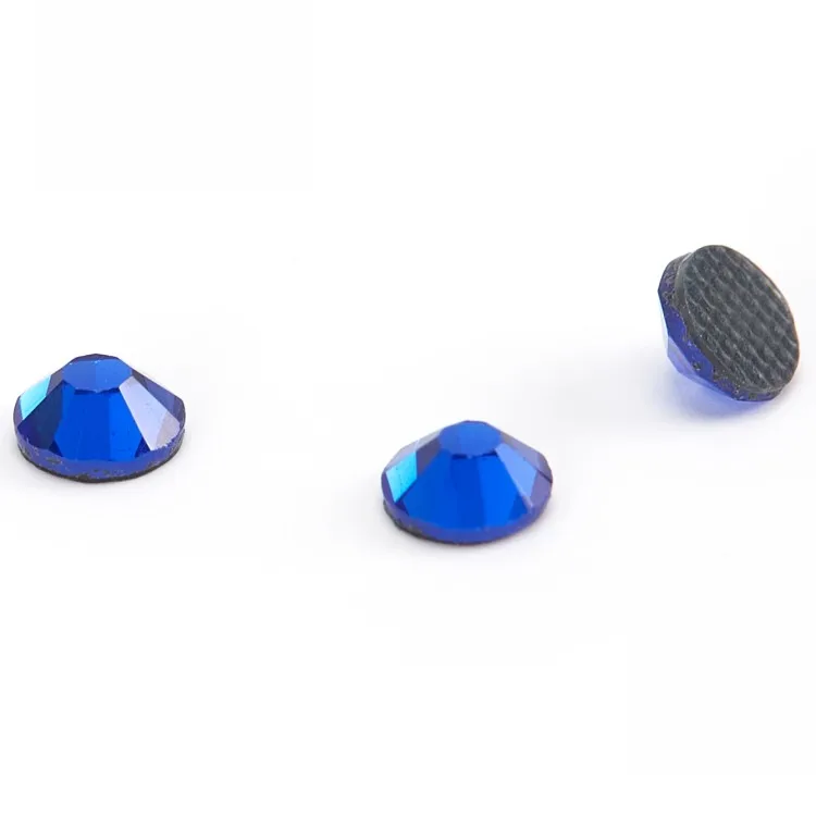 Round Ss6 MED Sapphire Hotfix Glass Rhinestone Dmc Crystal Rhinestones