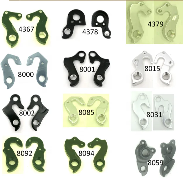 CNC China OEM Aluminum alloy bike Rear Derailleur Hanger Aluminum Alloy Bike Tail Hook Variable Speed Bike Rear Dropouts