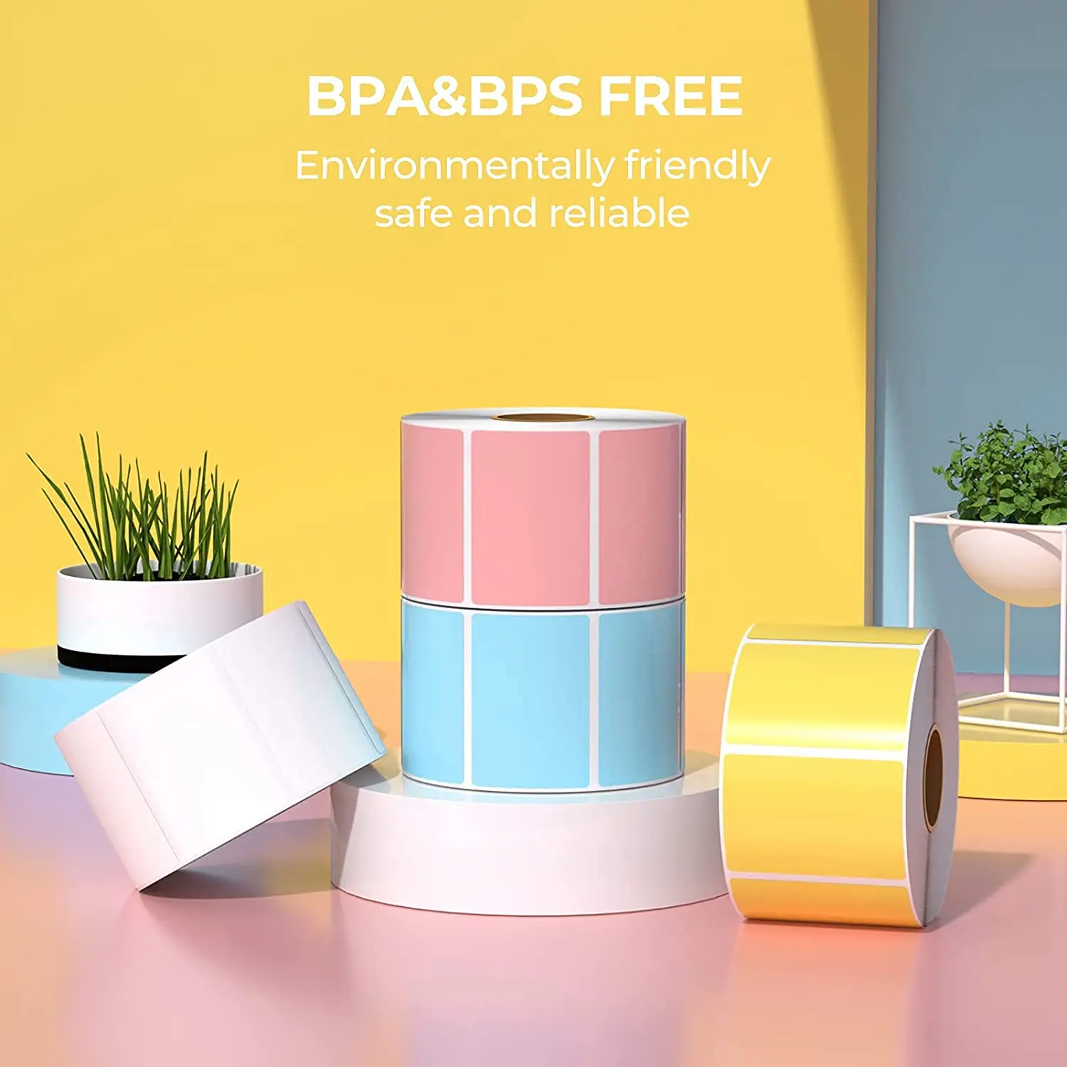 Полноразмерная печать этикеток на бутылках Red.yellow.blue.green.br собственный. Оранжевый. Фиолетовый. Розовый и белый