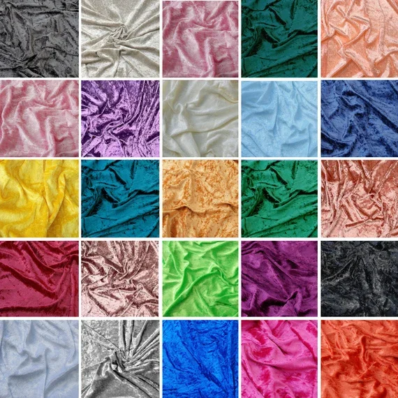 China Wholesale Ice Korean Velvet good Warmth retention Low Absorbency Tear resistant Crushed Velvet Fabric for dress garment