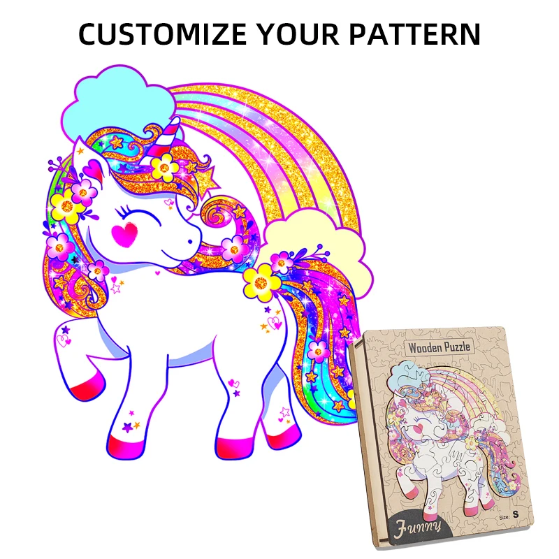 Puzzle in legno Il miglior regalo per adulti e bambini Pezzi del puzzle a forma unica Elefante eterno