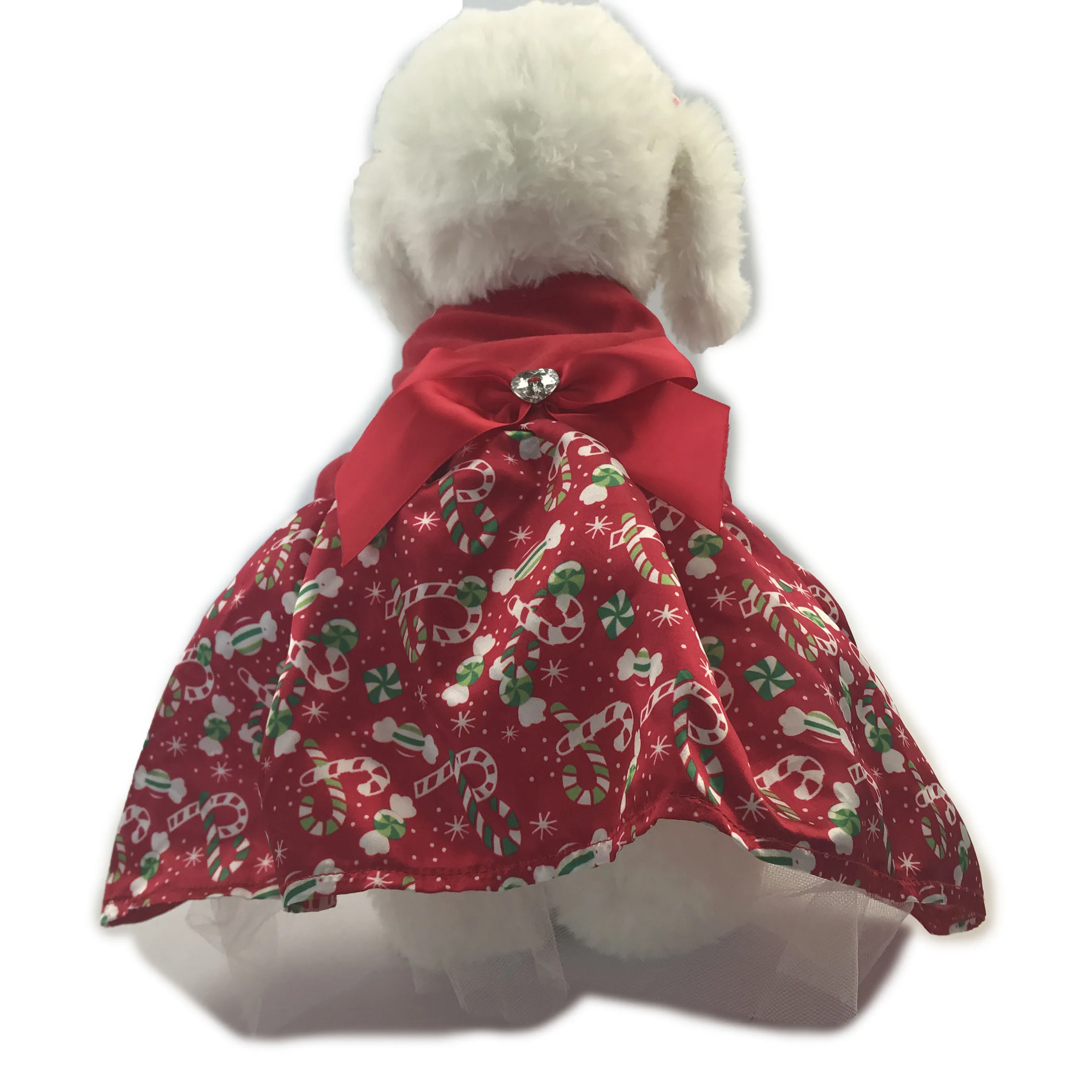 
Wholesale Fancy Christmas Pet Clothing Distributors Fabric For Dog Clothes 