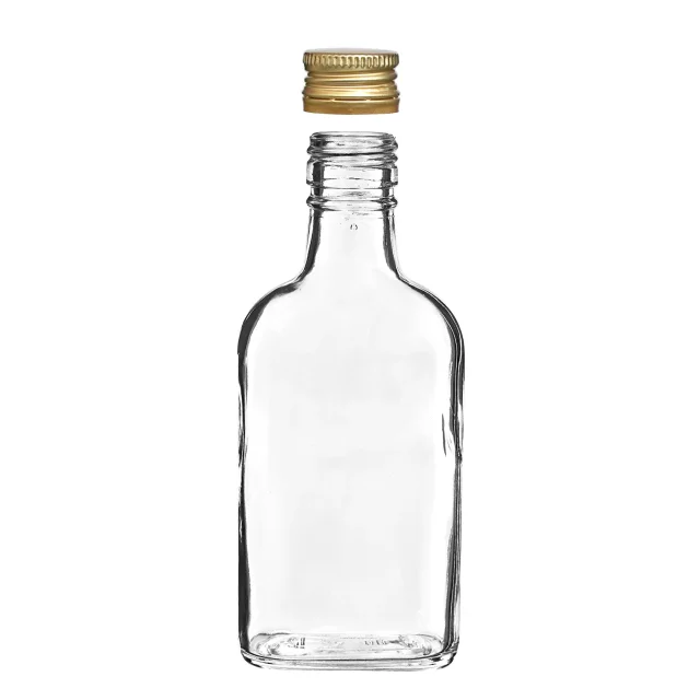 Free Sample Manufacturer New Design Green Glass Flask Bottles for Juice Wine Milk Oil Sauce Soda Aromatherapy