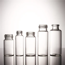 Usp Type I 10ml Pharmaceutical Use Borosilicate Glass Vials Bottle For Antibiotics Ring Finish 20mm With Rubber Stopper Cap