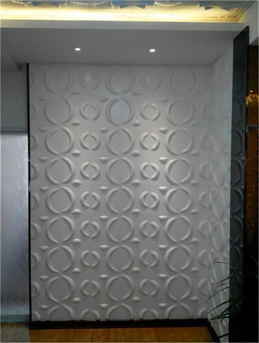 Interior Decor 3D Matt Black Board Vinyl Coated Gypsum Panel For Home Wall Decoration