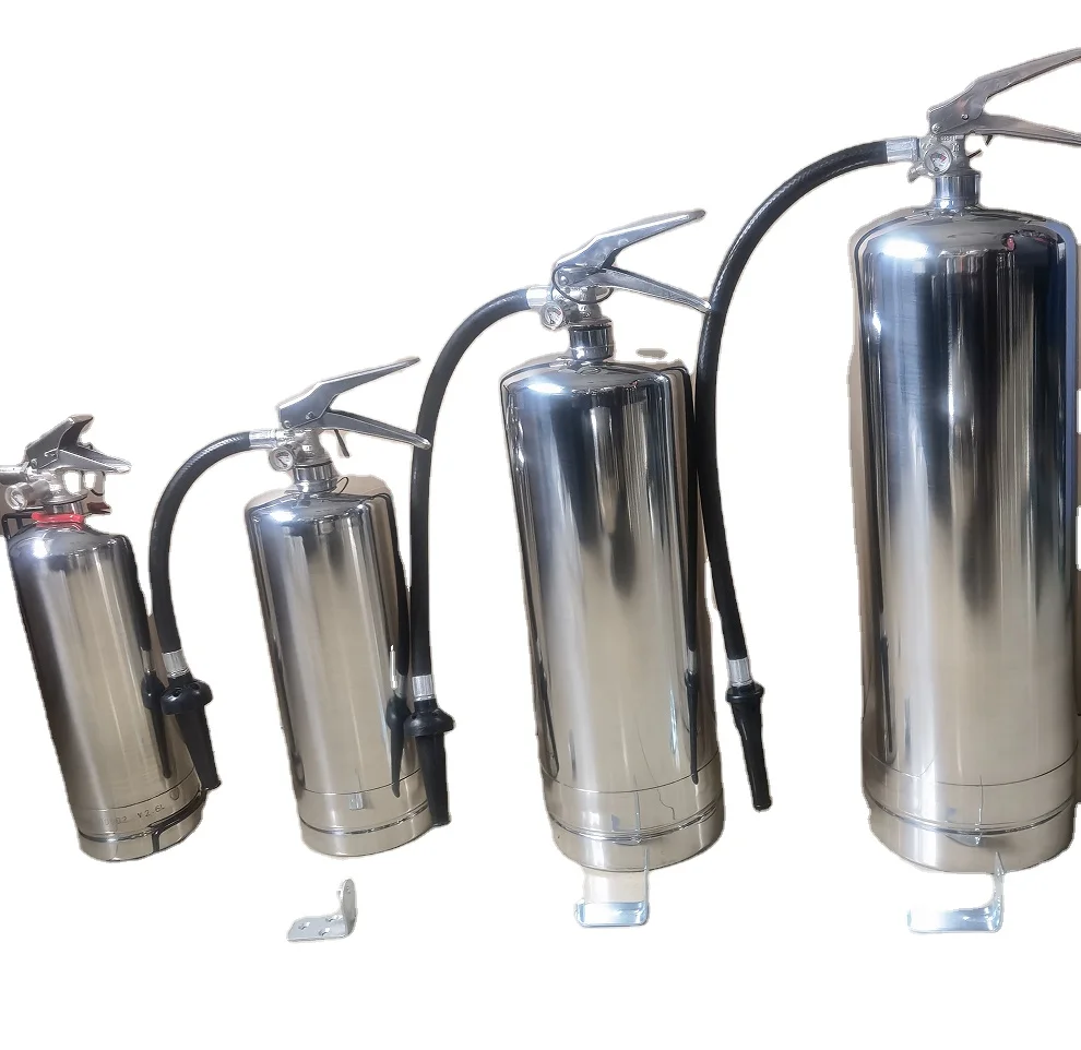 2L 3L 6L 9L Empty type stainless steel SUS 304 extinguisher with all the fire fighting accessories