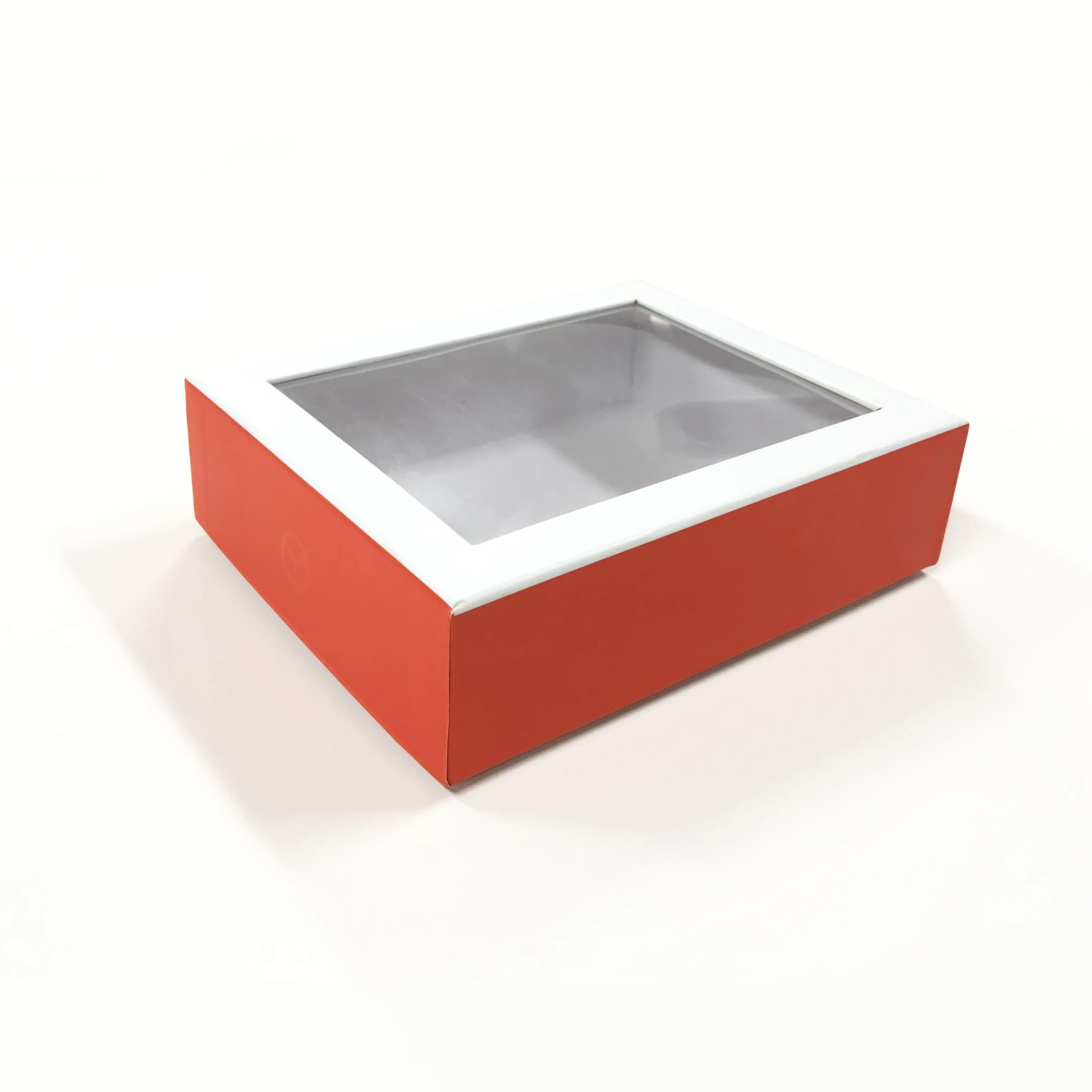 china supplier custom cheap window jewelry packaging paper box with transparent lid