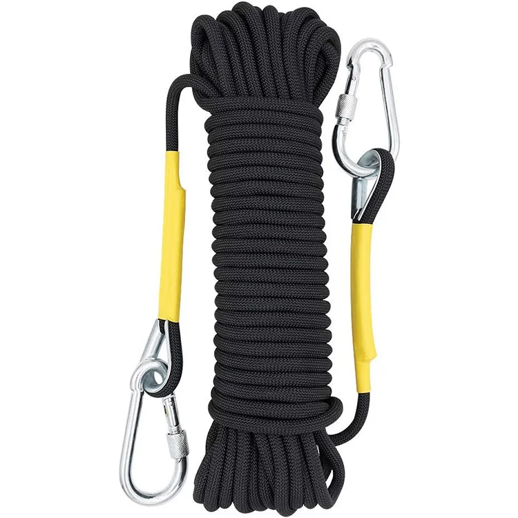 Outdoor Climbing Rope 10M(32ft)Static Rock Climbing Rope, Escape Rope Ice Climbing Equipment