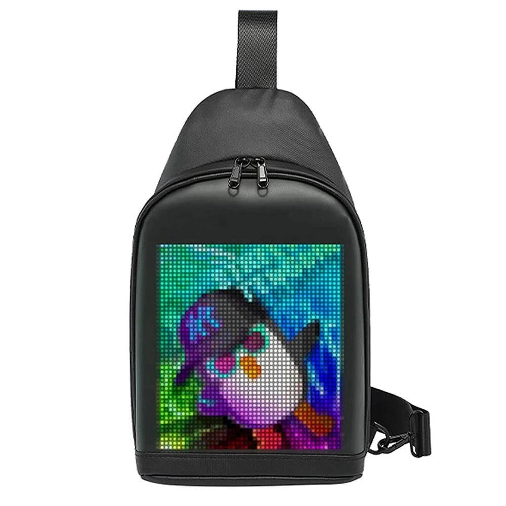 Waterproof Programmable Laptop Travel Smart Multimedia DIY LED Advertising Backpack with display for outdoor sports
