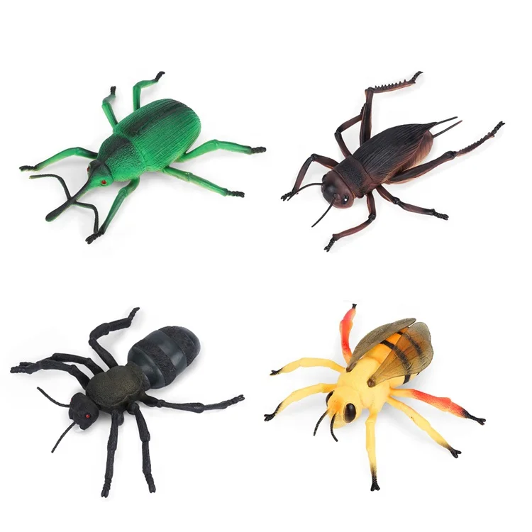 Insect animal toys plastic PVC 12 kinds Spider cockroach figures for kids