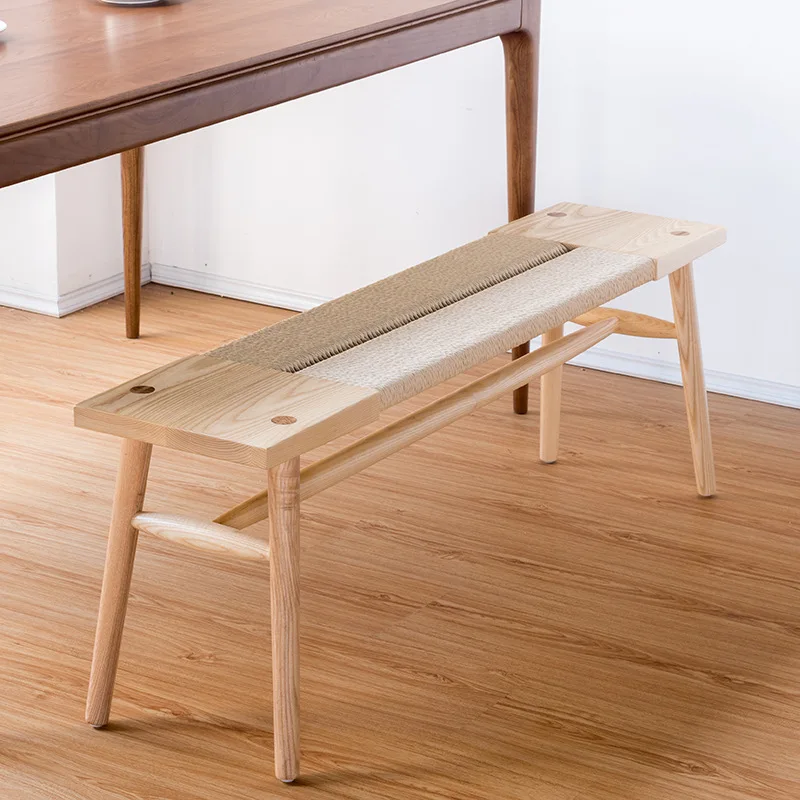 Wholesale Nordic modern lounge armchair Japanese style wooden lounge chair Wood Design Dining Bench Chair