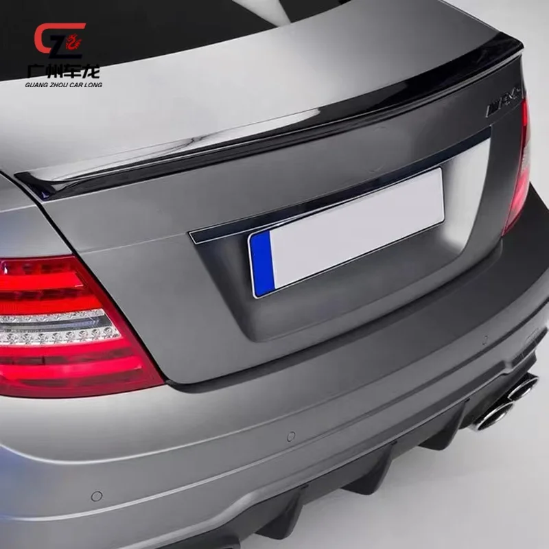 High Quality Carbon Fiber AMG style Rear Spoiler For Mercedes Benz C Class W204 C180 C200 C300 2009-2014 Car Spoiler