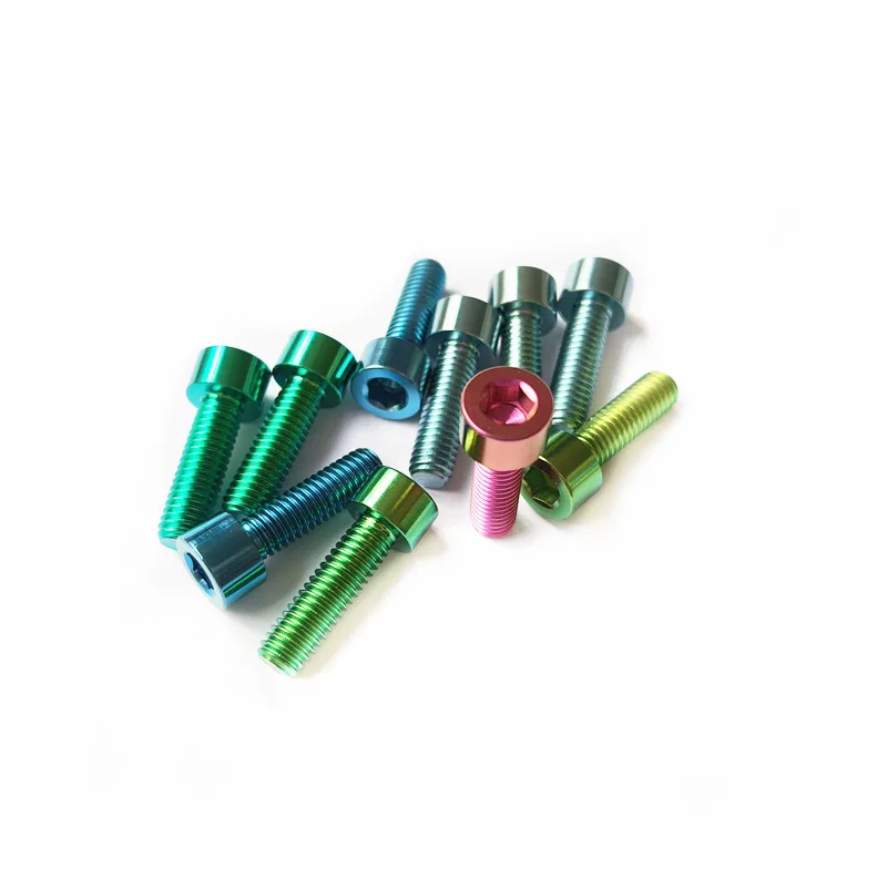 M6 titanium bolts for motorcycle  purple  GR5