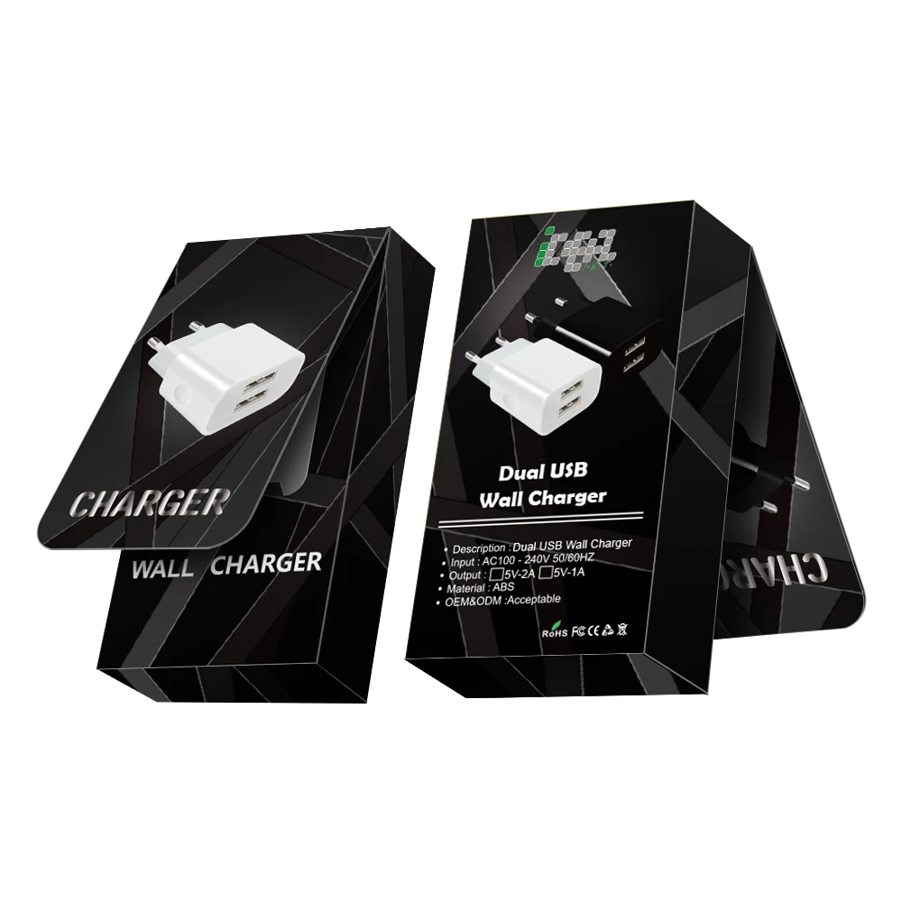
Mobile phone single dual port usb wall charger adapter US EU AU plug 10W 2A 5W 1A for iphone X 8 7 6 5 plus samsung S8 S9 Note 9 