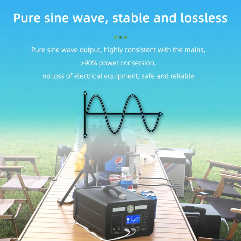 KOSUN Ternary Lithium 500W 1000W Camping Solar Portable Power Station Generator 500W 1000W
