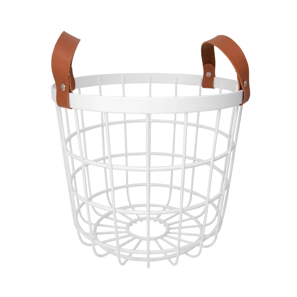 hotel bathroom belt with handles dirty clothing storage basket metal laundry basket