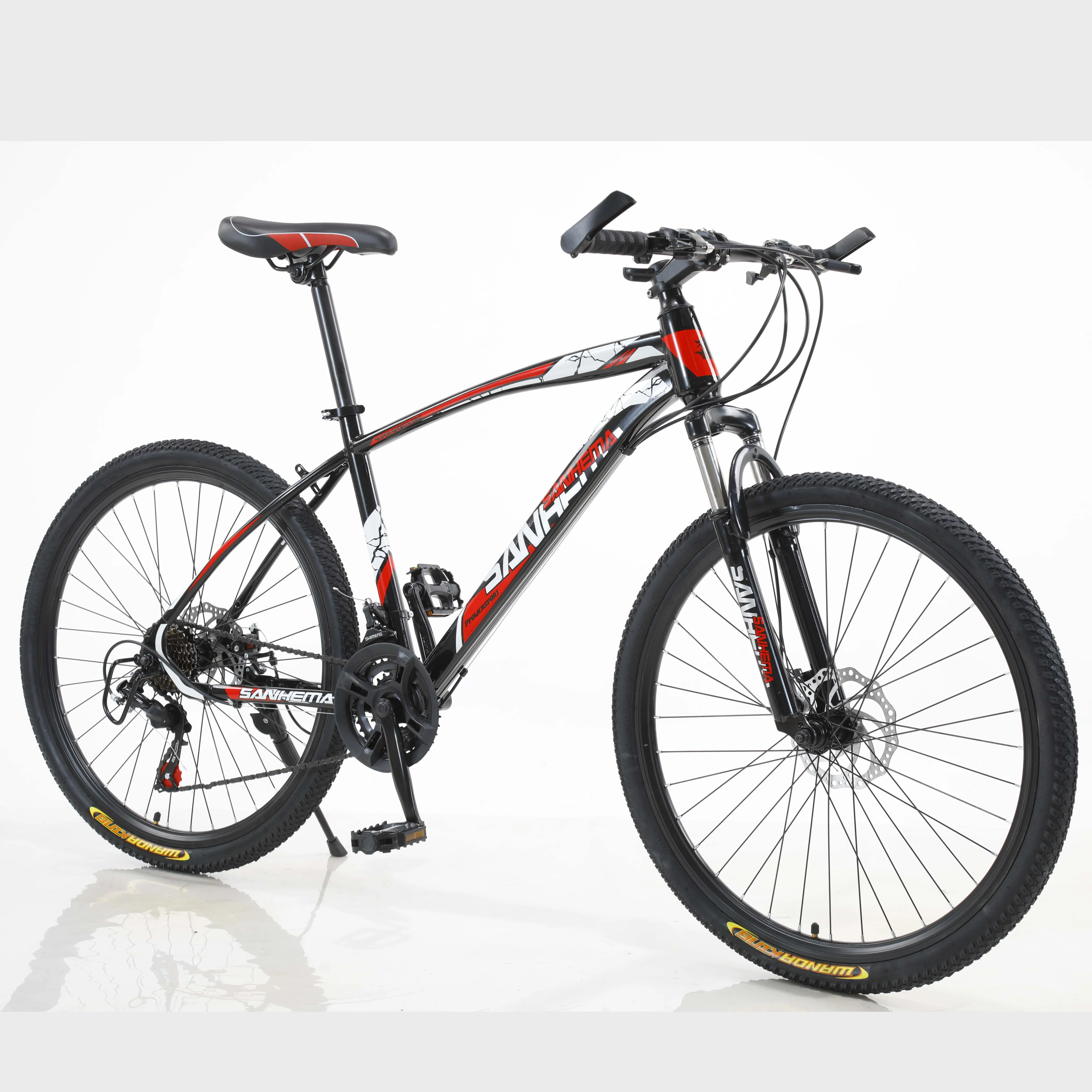 24 26 27.5 Inch 21 Speed Disc Brake Folding Steel Mountain Bike 24 Hour Manufacturer Warranty