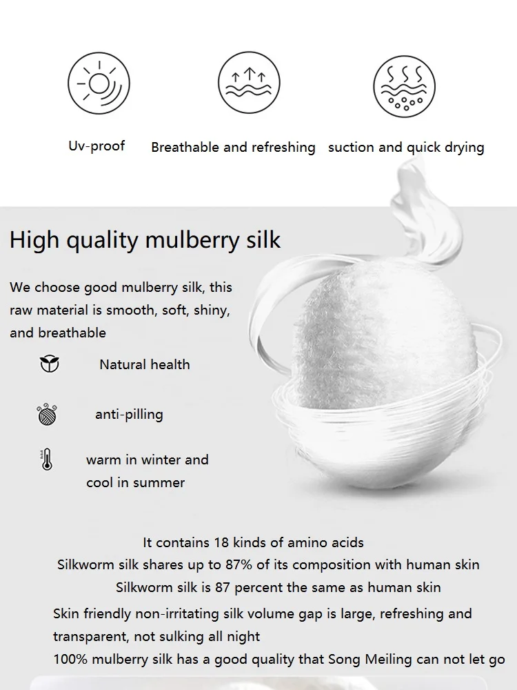 Custom Class 6A silk pillowcase  It feels fine and smooth, with little friction with the skin  100% mulberry silk pillowcase