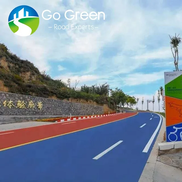 New Colored Micro Surfacing Emulsified Bitumen Long Lasting Color Asphalt Road