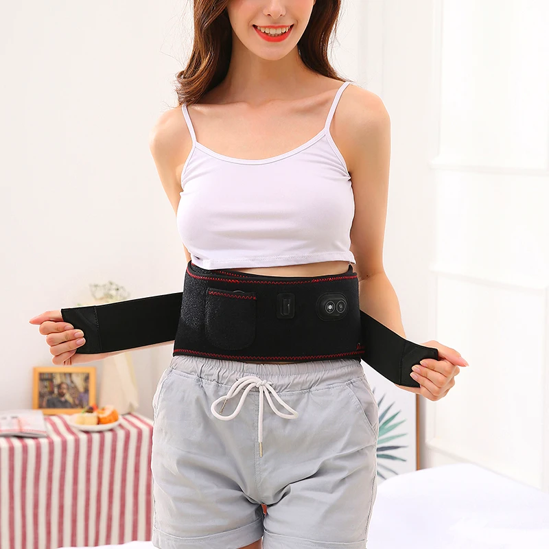 2021 New Electric Heating Belt Waist Support Brace Warmer Band Pain Relief Rechargeable Thermal