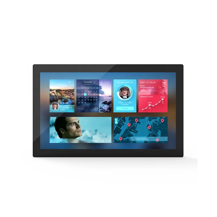 27 Inch High-Brightness Indoor LCD Self Touchscreen Advertising Display Digital Wall Display