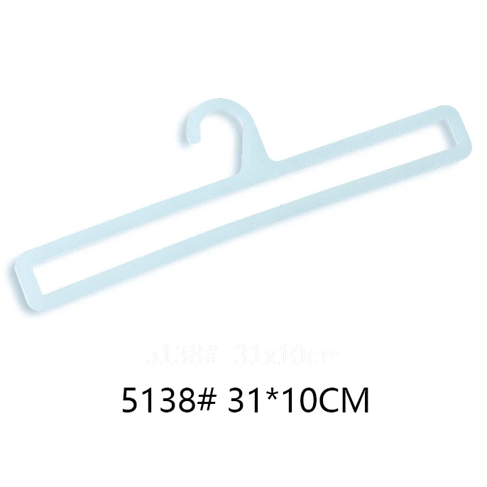 Custom Supermarket Plastic Transparent Towel Hanger Hijab Shawl Scarf Hanger