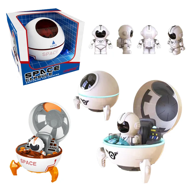 spaceship model light music astronaut parent-child interaction educational toy New interstellar space toy