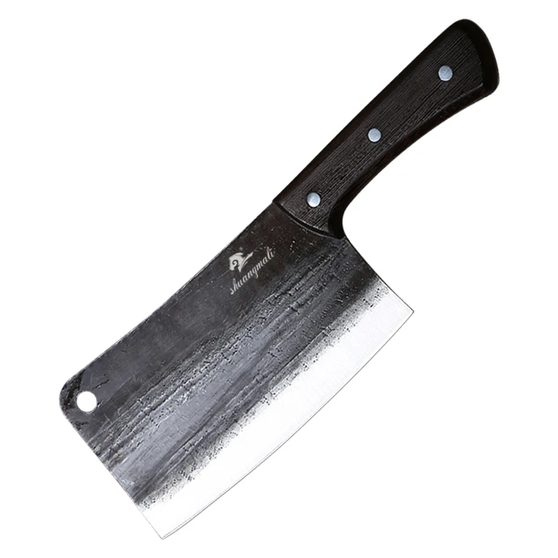 7inch S/S 3Cr13 Forged Stainless Steel Style  Chop Bone Knife with Nature Wood Handle