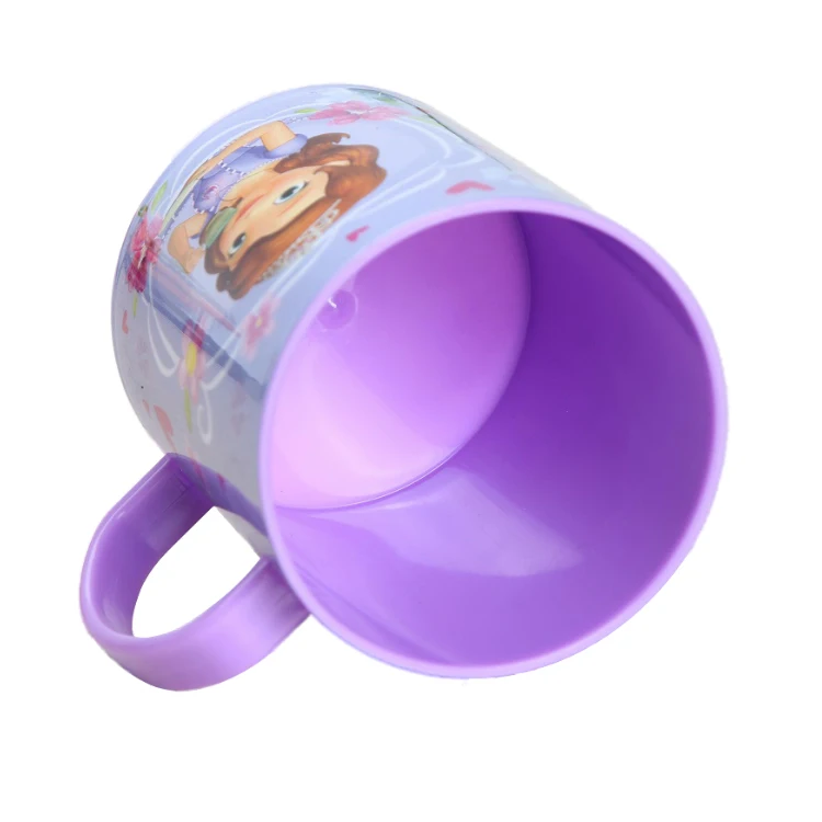 
High quality reusable cute cartoon printed toothbrush plastic cup kids cup 