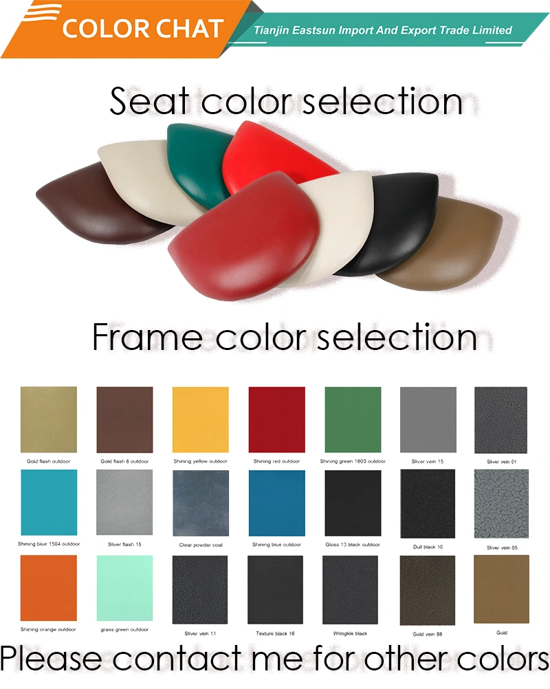 Commercial Bar Leisure Furniture Durable Metal Bar High Chair With Upholstery Seating For Restaurant Cafe Shop