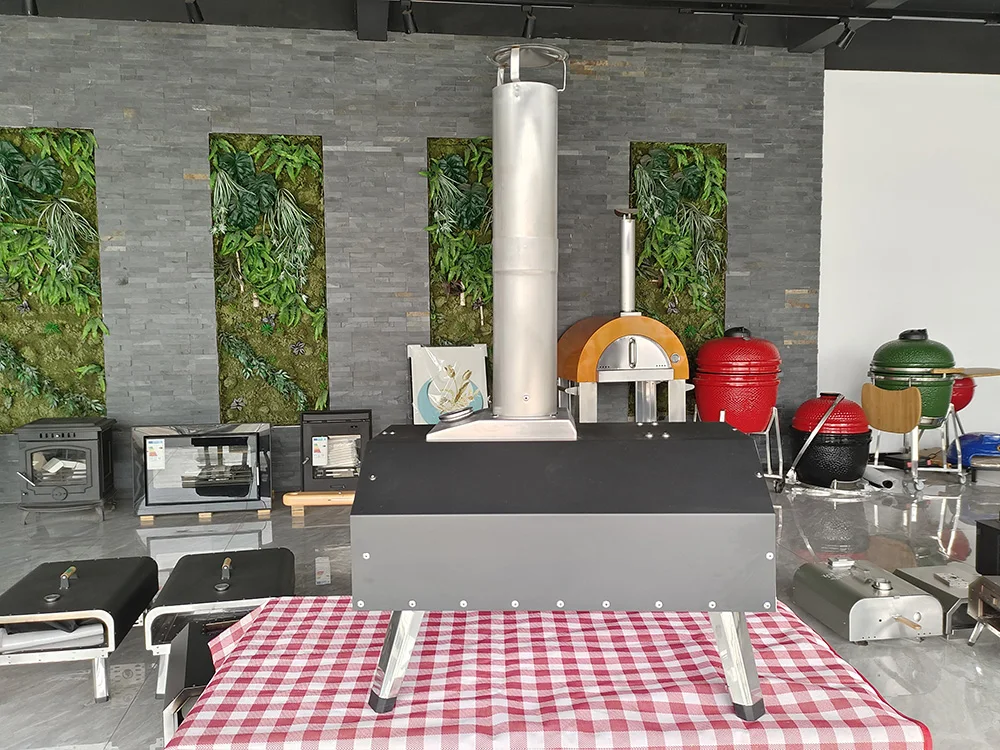 Party essentials portable  outdoor fast heating pizza oven wood fire brick oven pizza