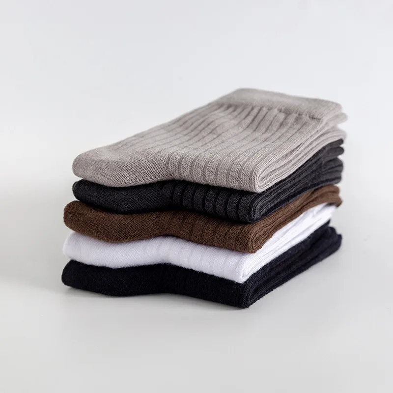 Носки мужские из чистого хлопка, впитывающие пот, в средней упаковке