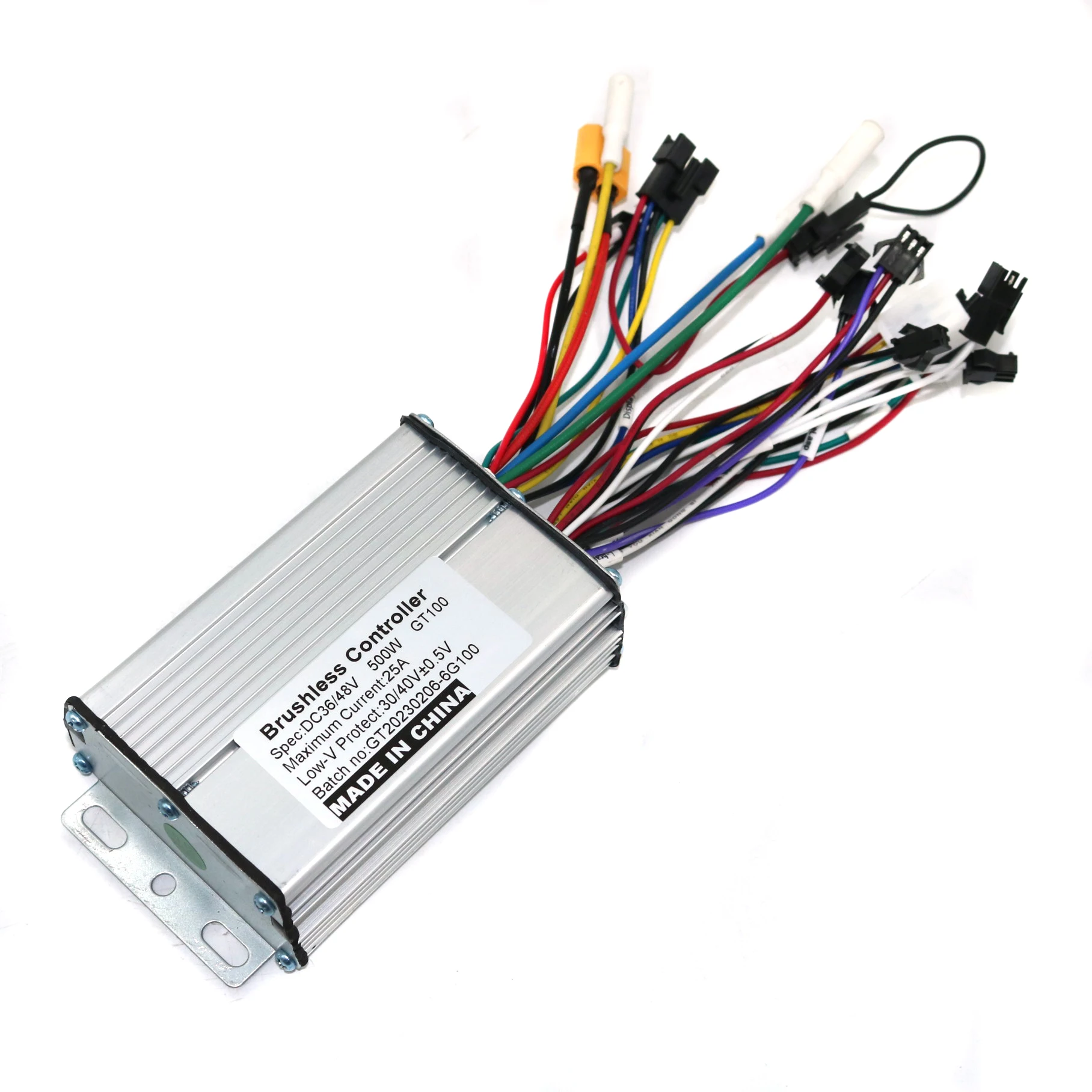 Zuncontrol шесть МОП-36V/48V/52V/60V 500W 25A BLDC Электрический ccooter контроллер и GT-100 ЖК-дисплей один