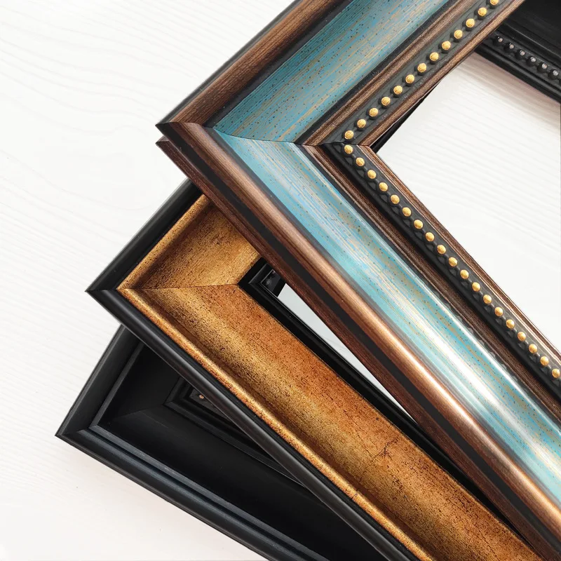 Оптовая продажа в европейском стиле широкая картина маслом внешняя с плавающей рамкой Настенная фоторамка на холсте