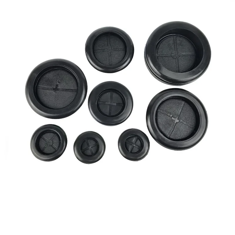 Custom rubber Diaphragm Cable Round Blind Bulk White Large Customized Small Uniseal Rubber Grommet