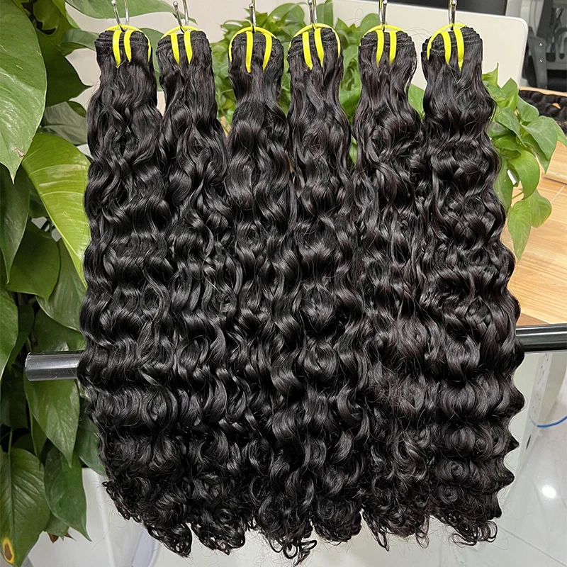 Bundle Vendors Wholesale Cabelo Humano Natural 10A 12A Grade Raw Vietnamese Human Hair Water Wave Bundles