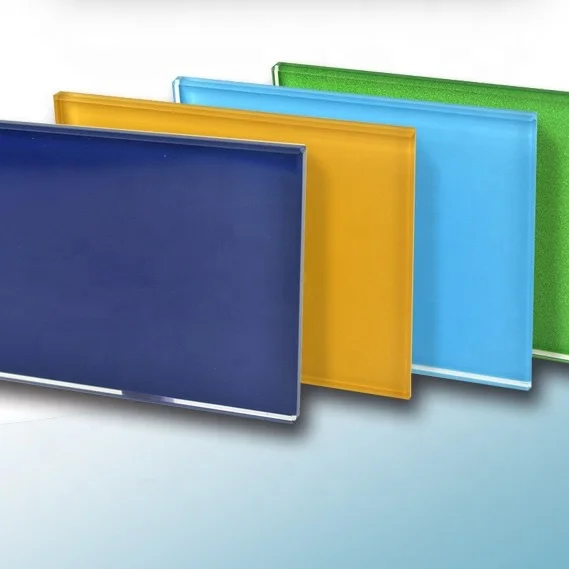 Custom Cut Back Painted Tempered Glass Panels Price For Kitchen Splashback