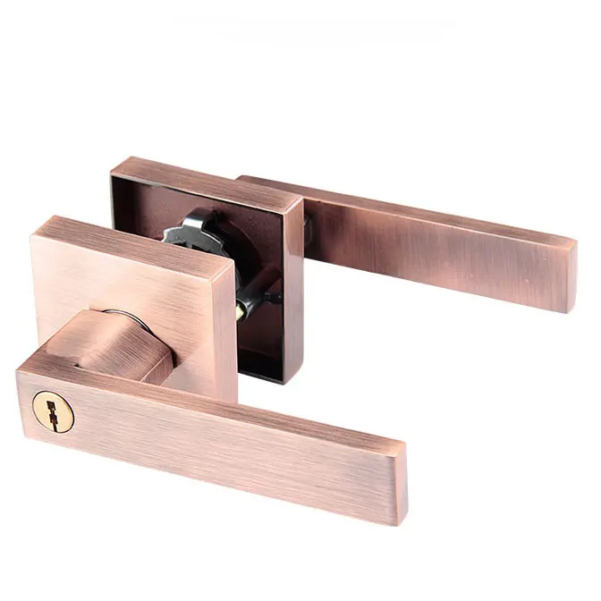 Zinc Alloy Privacy Door Security Entry Lever Mortise Hotel Handle Locks Pick lever door handle lock