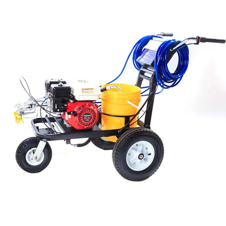 Self propelled road marking machine Cold spray paint marking equipment
