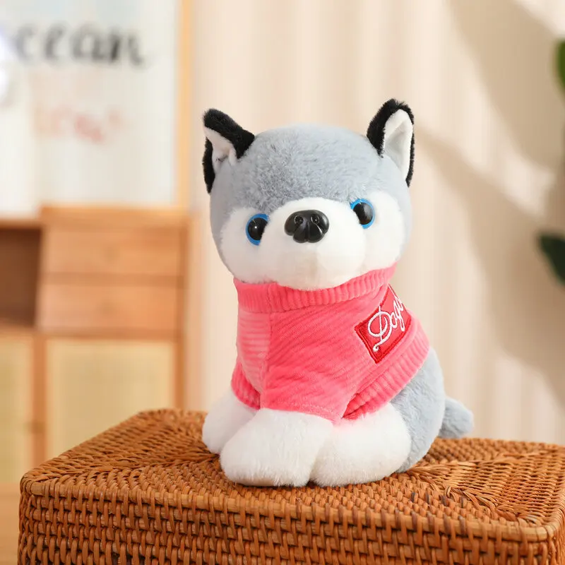 High Quality Super Soft Husky Dog Stuffed Animals Plush Toys For Kids Plushie Gifts