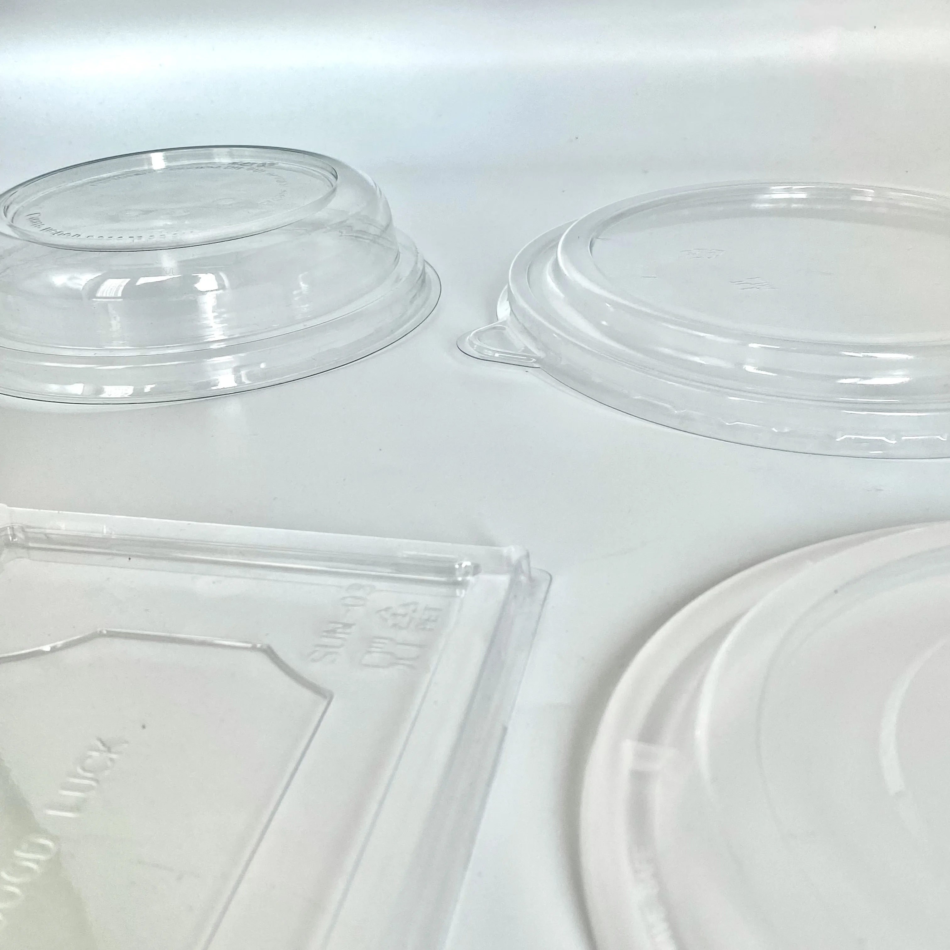 New Design Wholesale Disposable Plastic Bioplastic  Lid PET Cover Salad paper fastfood fry chicken potato box bowl