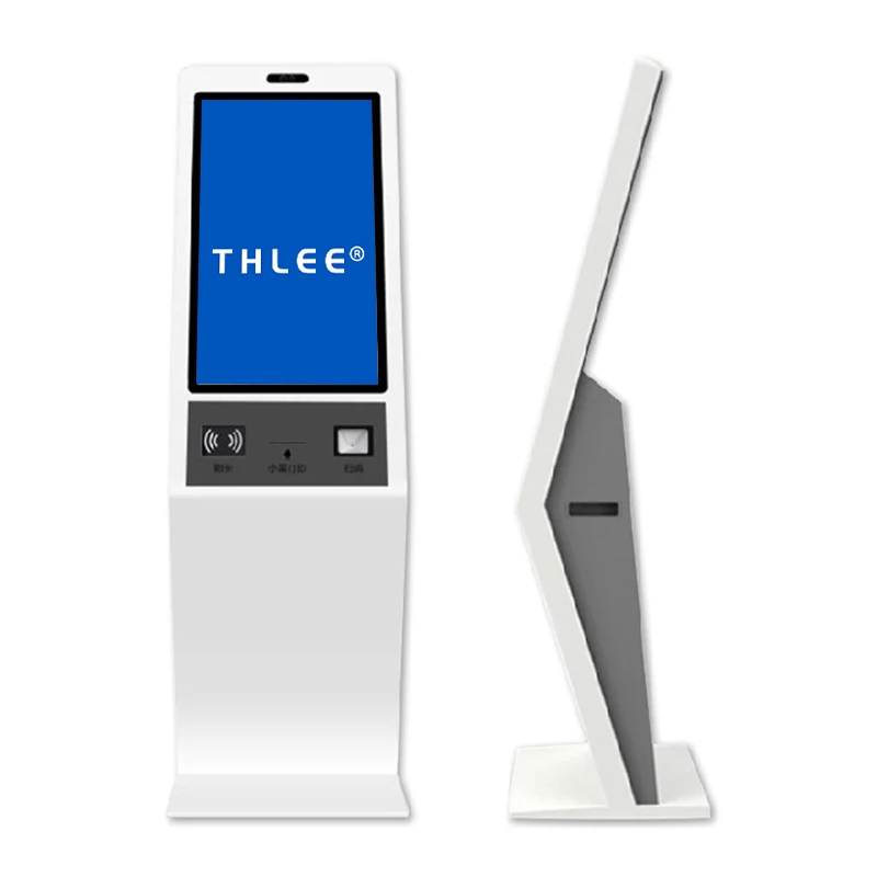 THLEE factory hot sale 21.5 inch self-service kiosk, report kiosk with scanner printer, supermarket payment kiosk