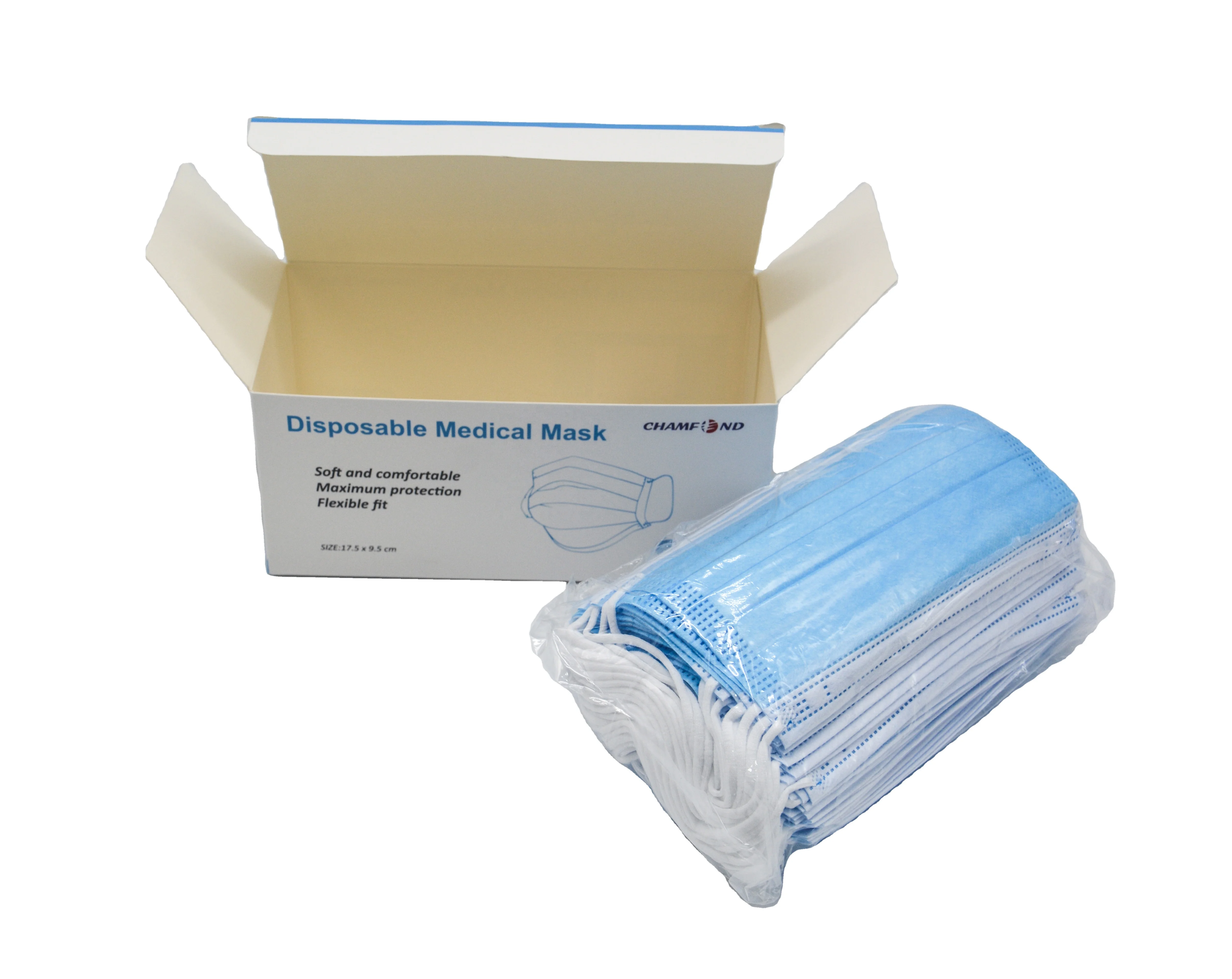 Disposable face mask wholesale factory 3 ply disposable face mask earloop mask 3 ply facemask