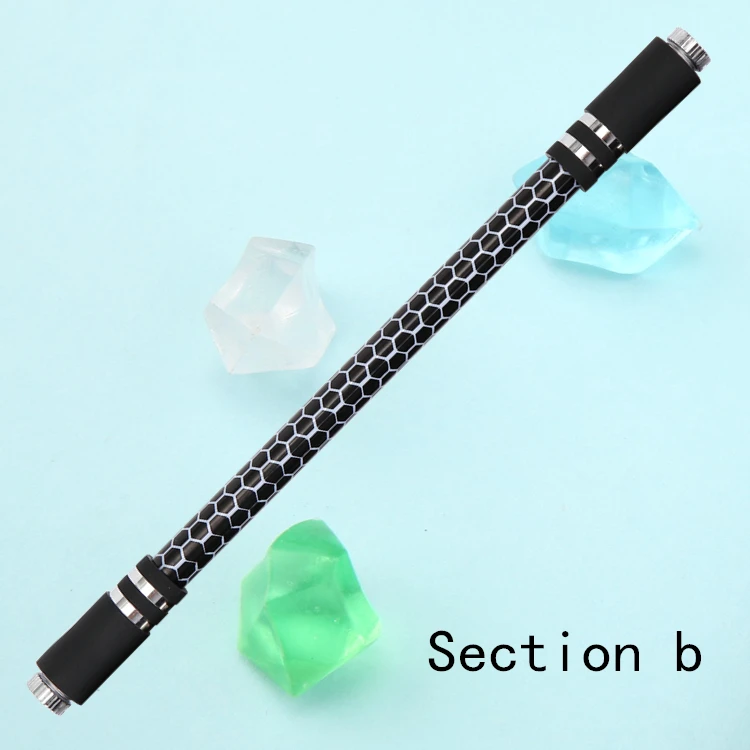 Factory Direct Non Slip Fidget Spinning Ballpoint Ball Pen With Led Light